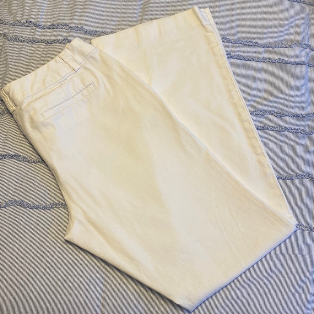 Banana Republic White Trouser